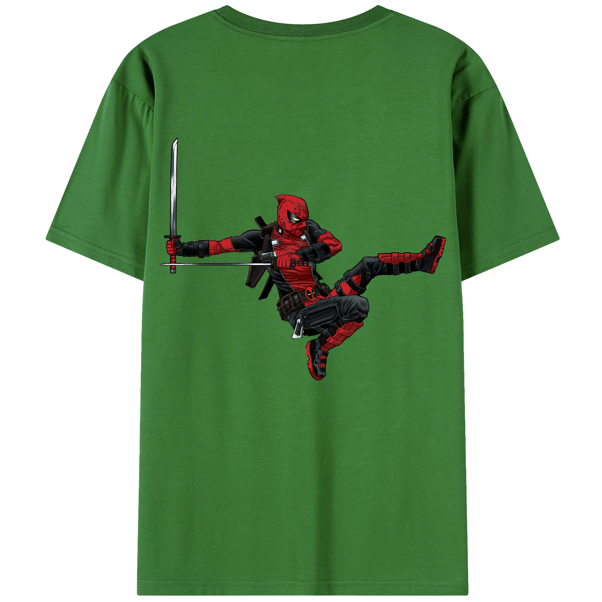 （画像用） Deadpool デッドプール レディース半袖Tシャツ(バックプリント)